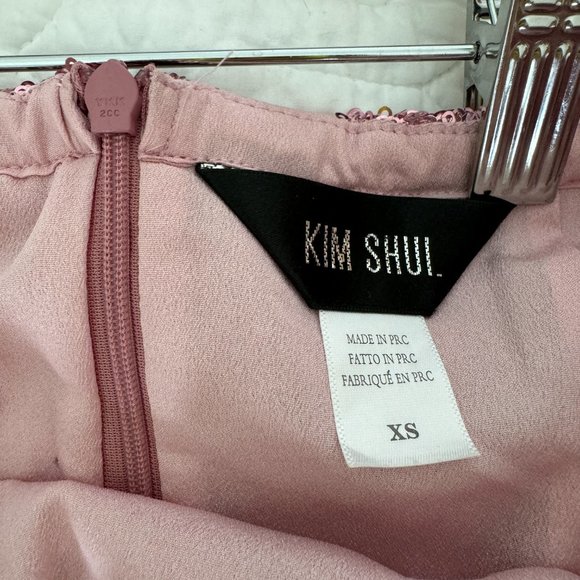 Kim Shui pink sequin strapless mini dress XS - Picture 4 of 7